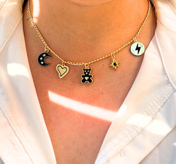 CHOKER DIJES TONOS NEGROS