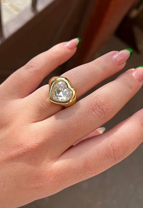 ANILLO CORAZON ZIRCONIA