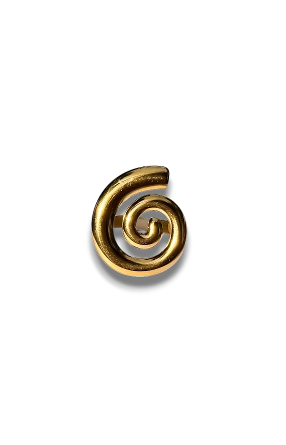 ANILLO ESPIRAL DORADO