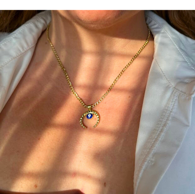 COLLAR CUERNO OJO