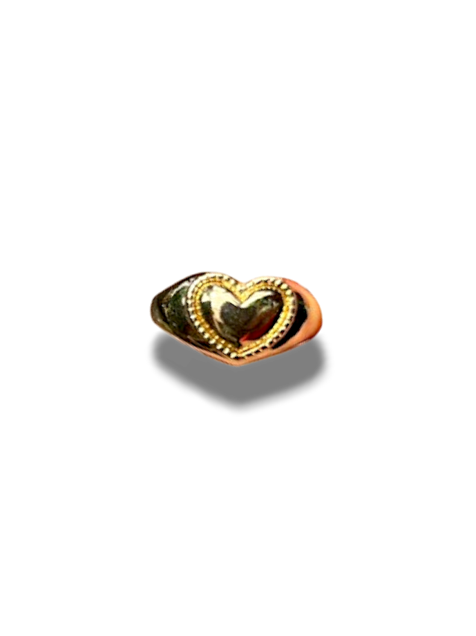 ANILLO CORAZON DORADO