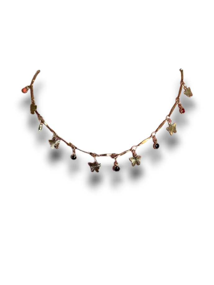 CHOKER MARIPOSAS COLGANTES