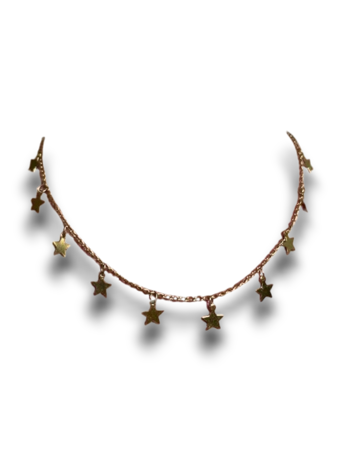 CHOKER ESTRELLAS COLGANTES