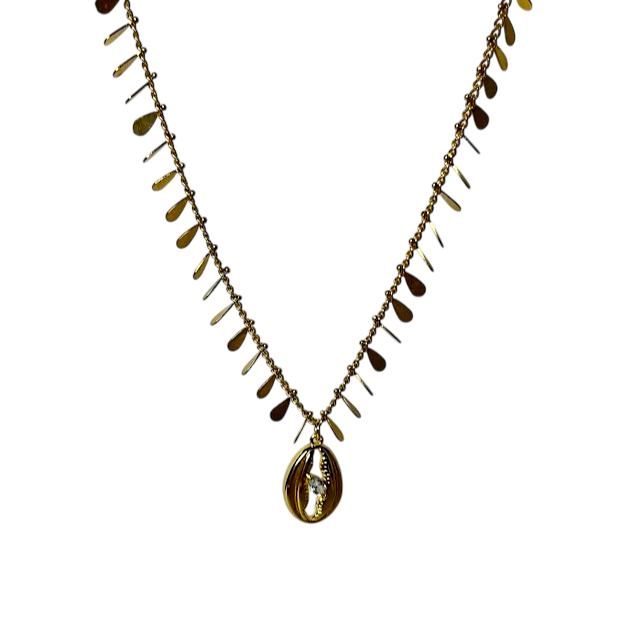 CHOKER GOTAS Y CONCHA