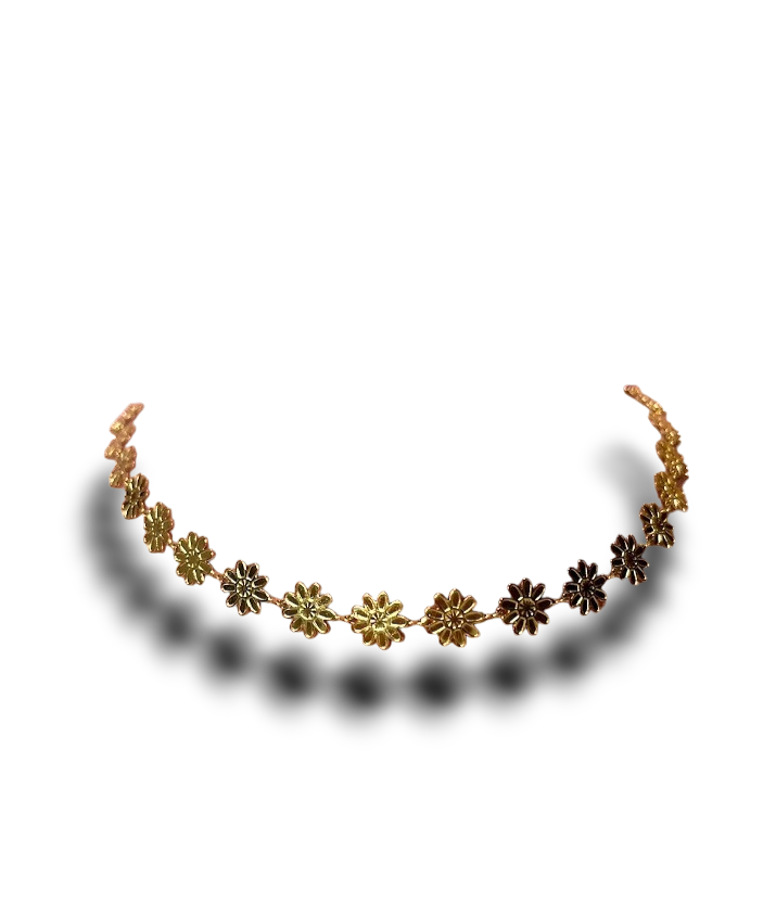 CHOKER MARGARITAS DORADAS