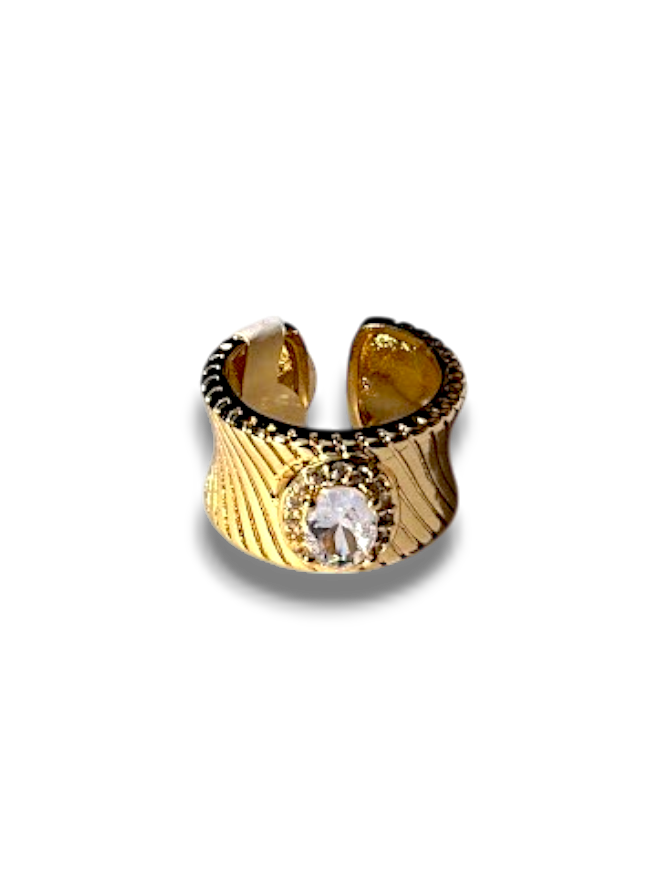 ANILLO CHUNKY ZIRCONIA