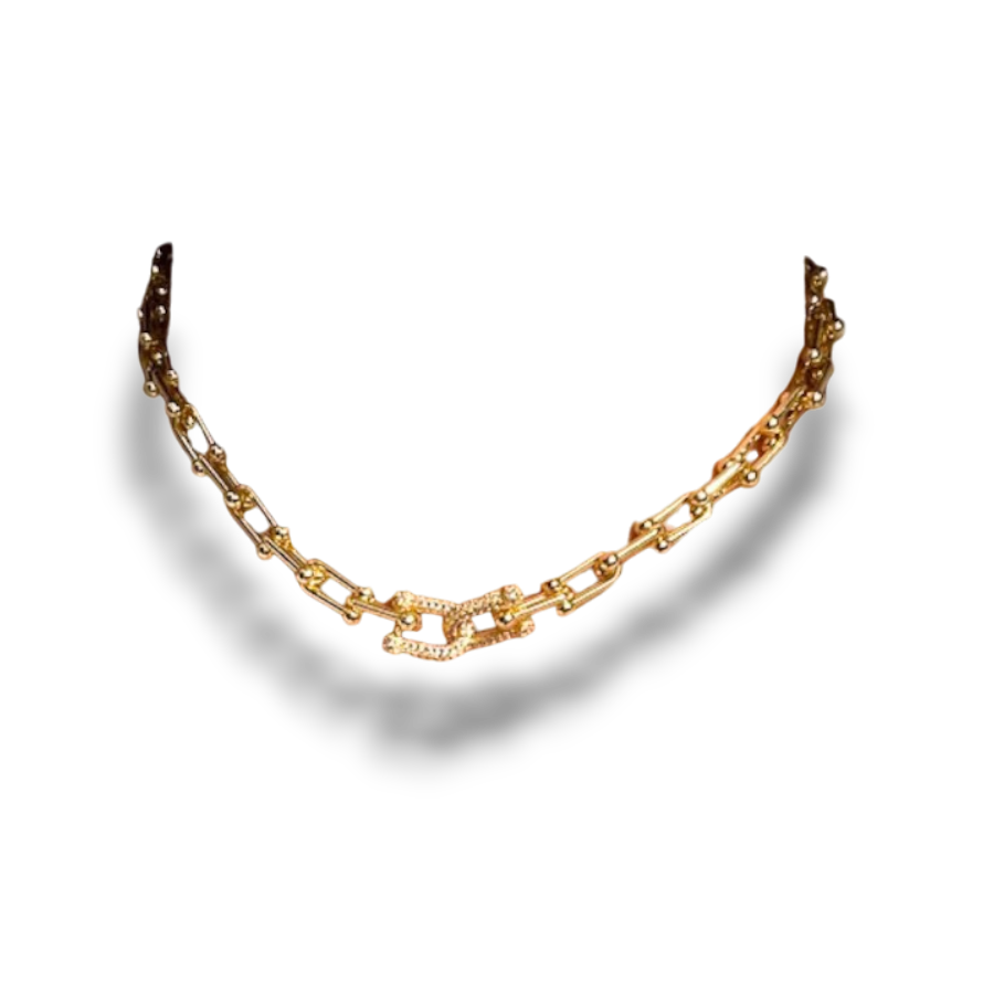 CHOKER ESLABON DORADO