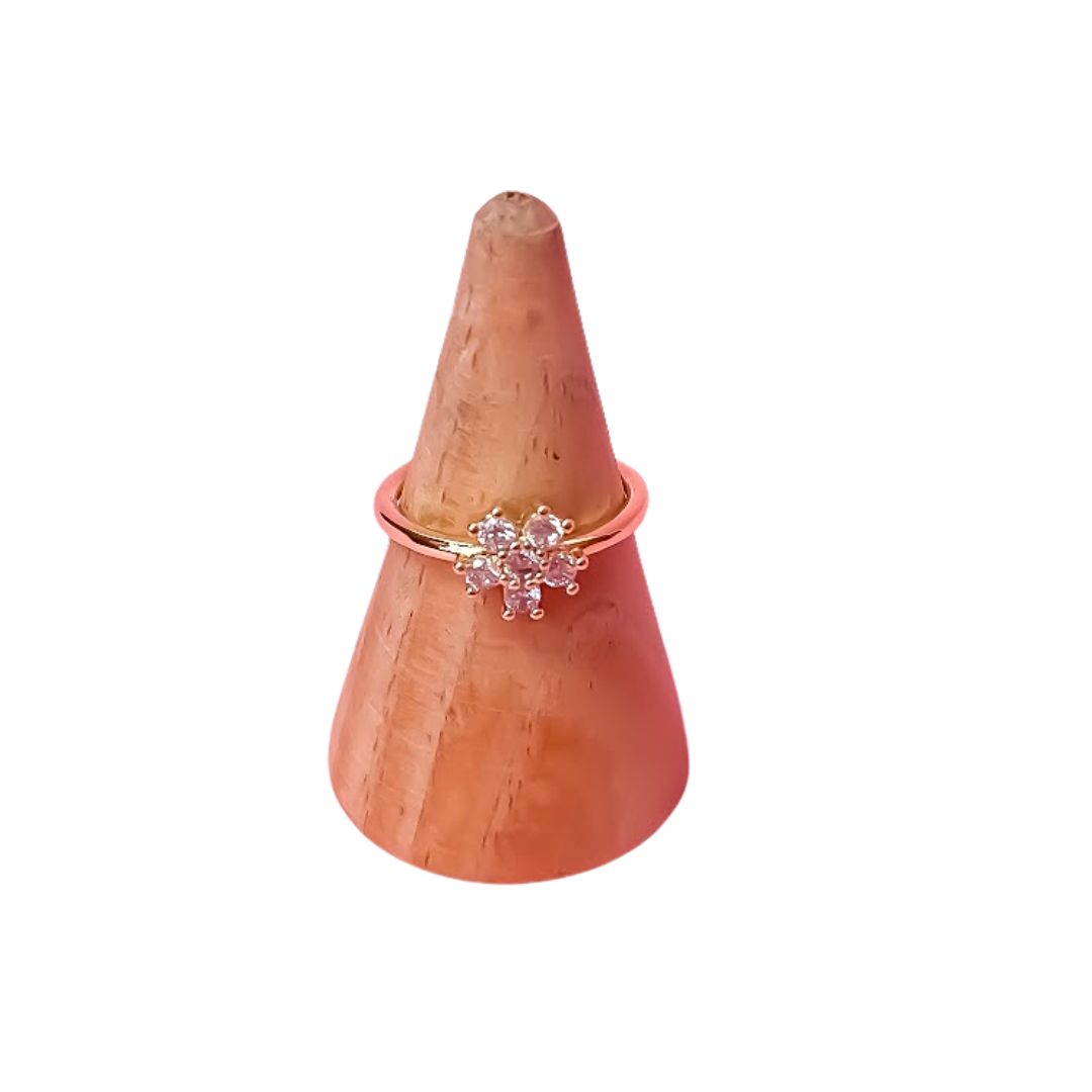 ANILLO FLOR ZIRCONIAS