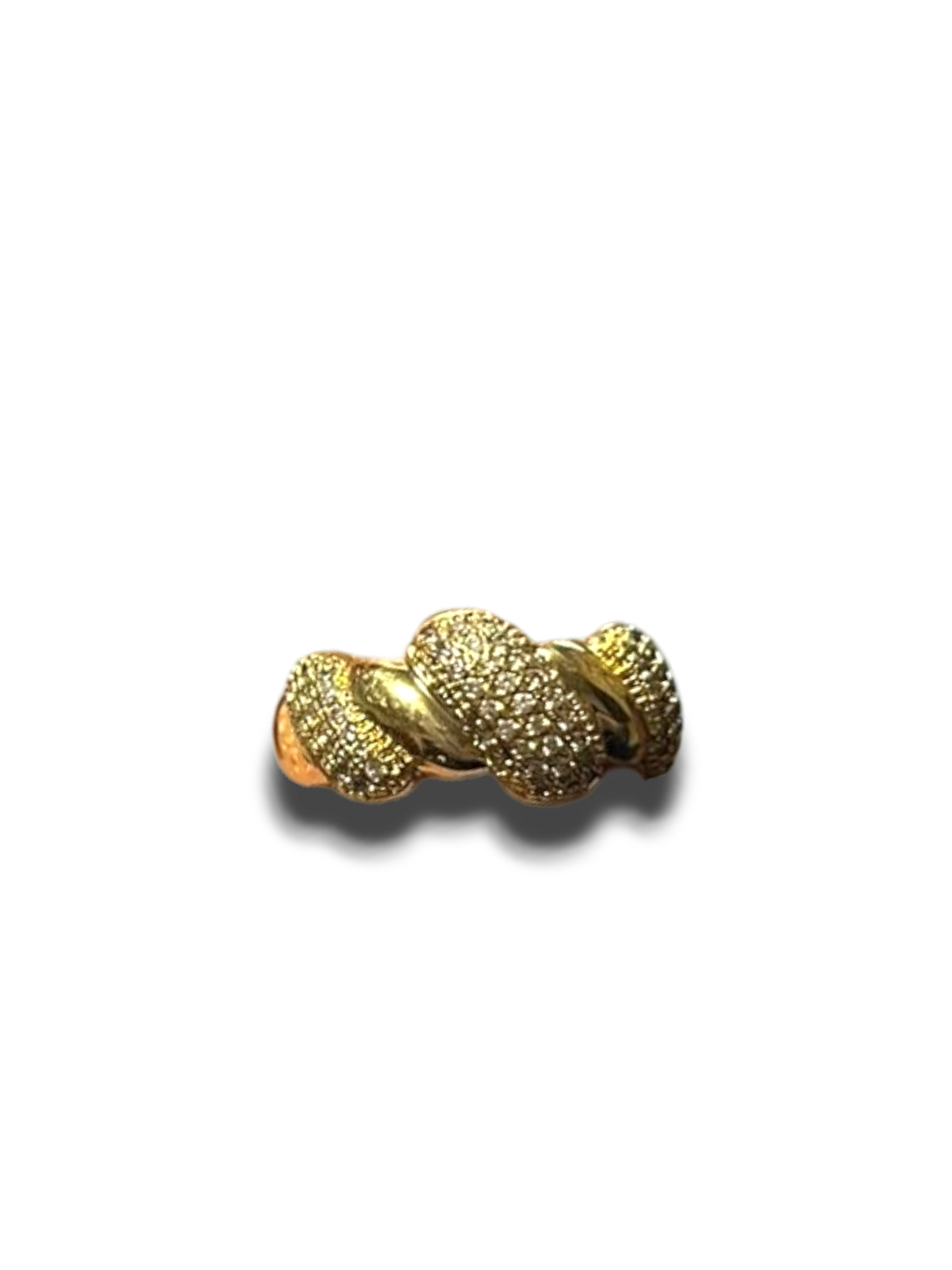 ANILLO TRENZA ZIRCONIAS