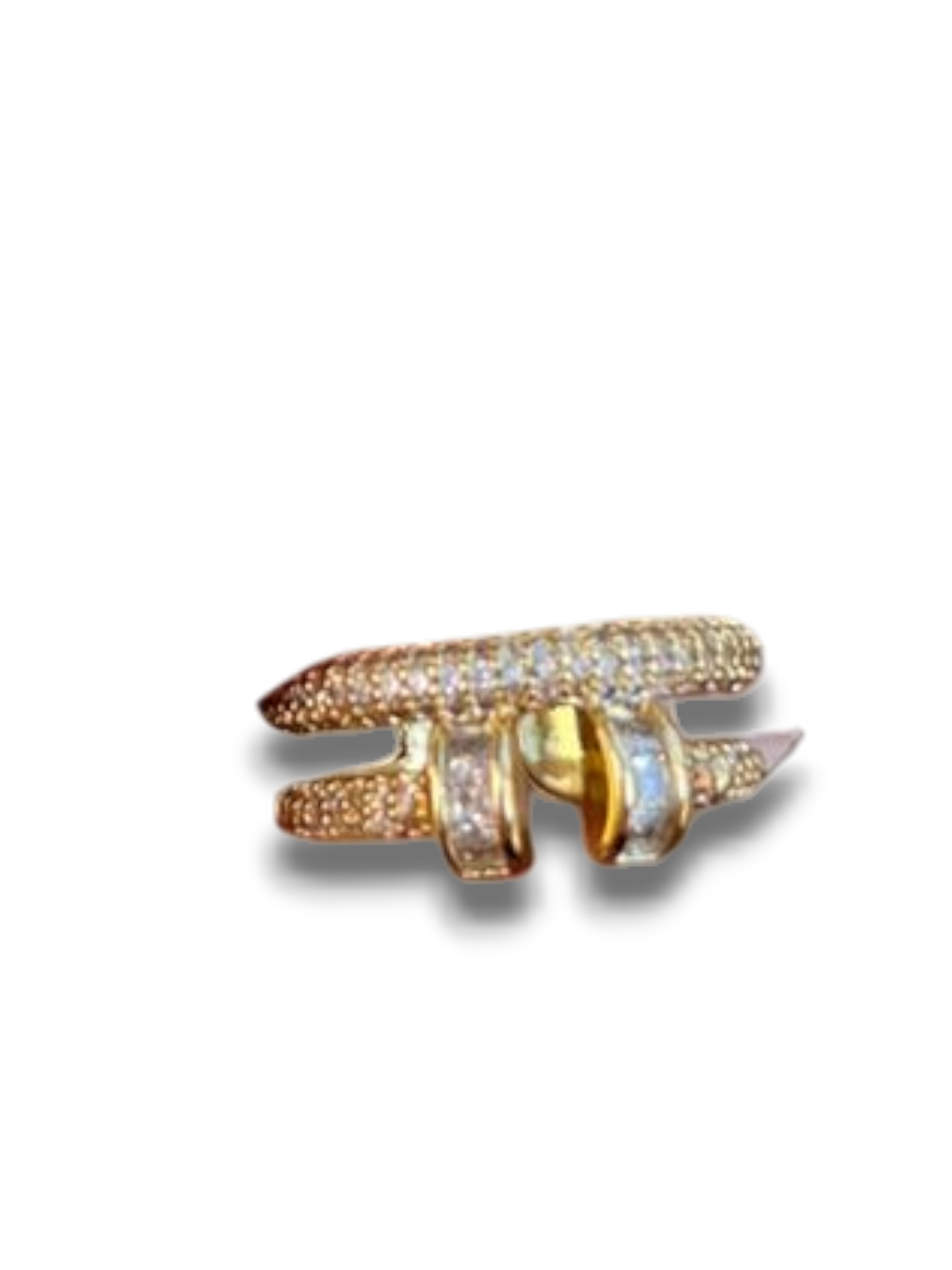 ANILLO DOBLE ZIRCONIAS