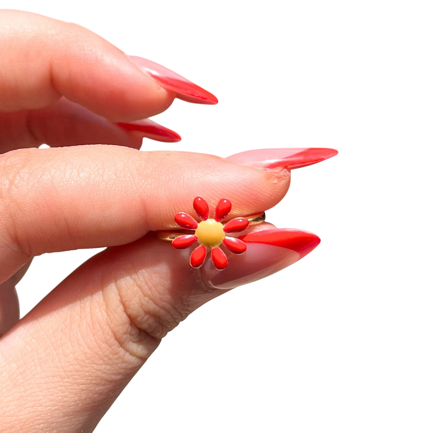 ANILLO MARGARITA ROJA