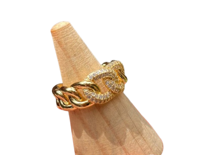 ANILLO CADENA ZIRCONIAS