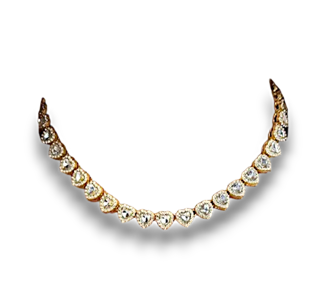 CHOKER CORAZONES ZIRCONIAS