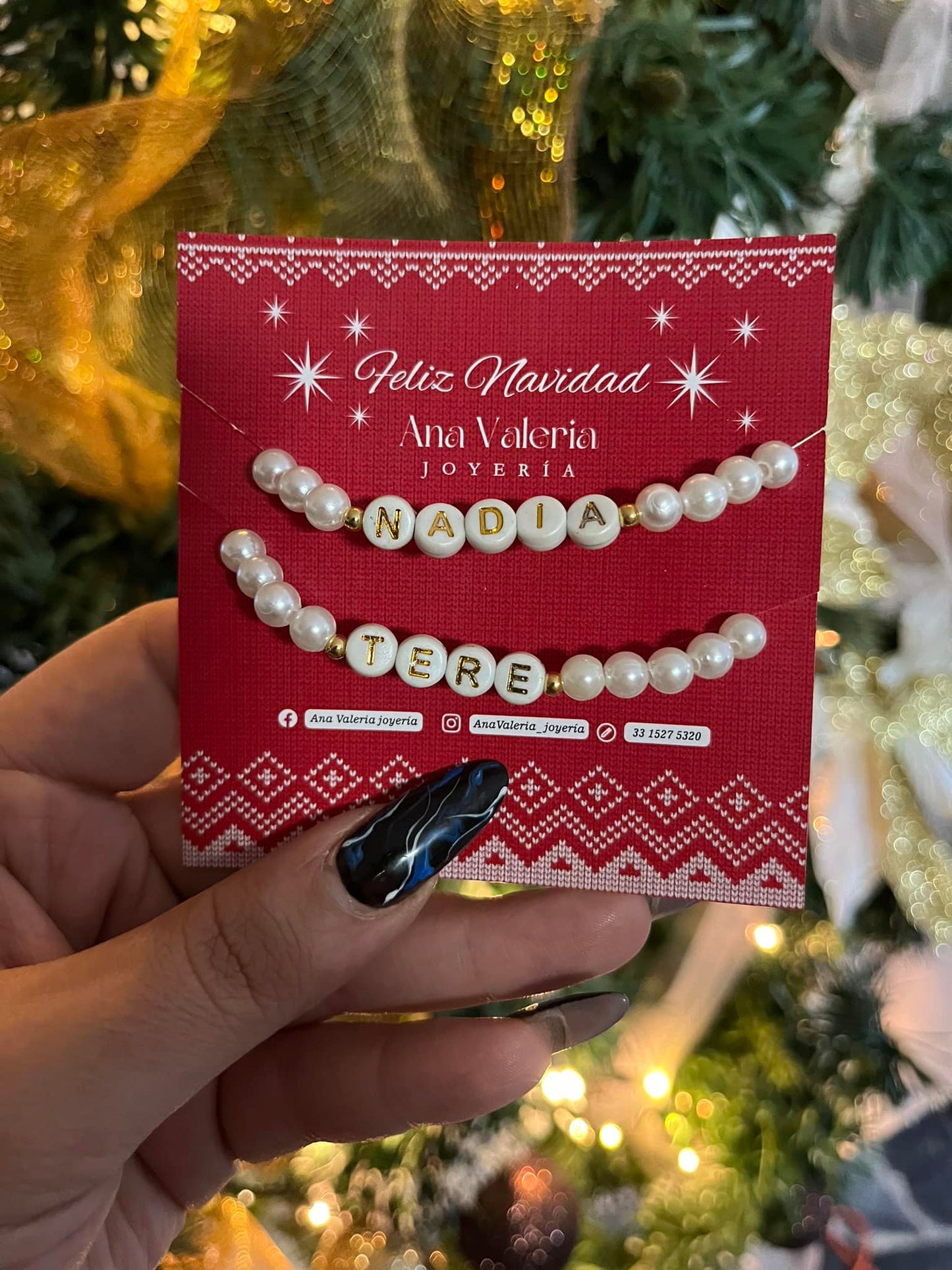 PULSERAS PERSONALIZADAS NAVIDEÑAS