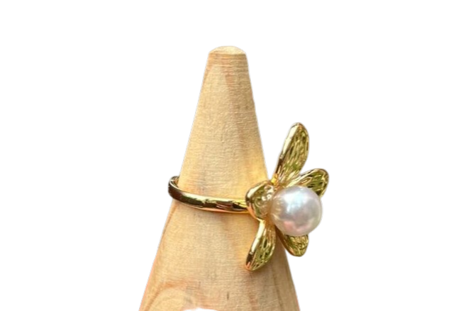 ANILLO FLOR PERLA