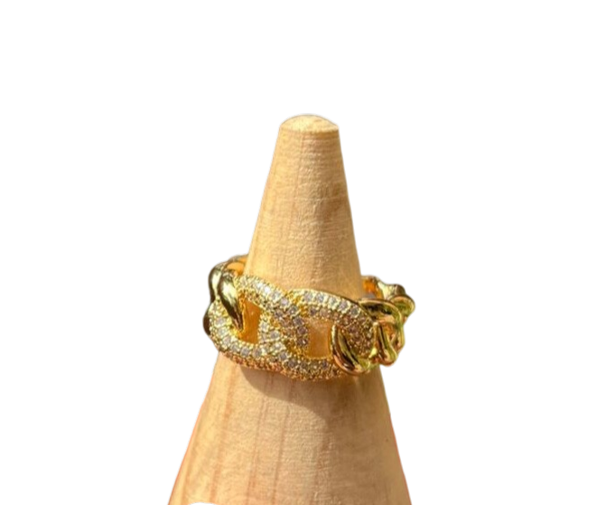 ANILLO CADENA ZIRCONIAS