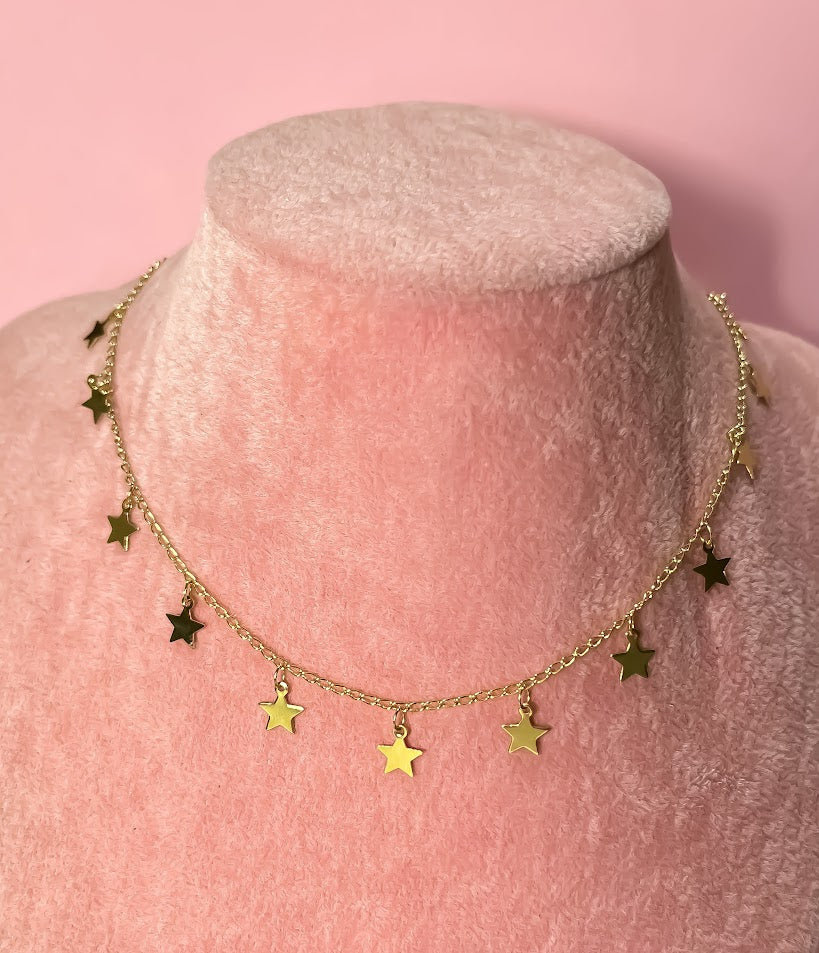 CHOKER ESTRELLAS COLGANTES