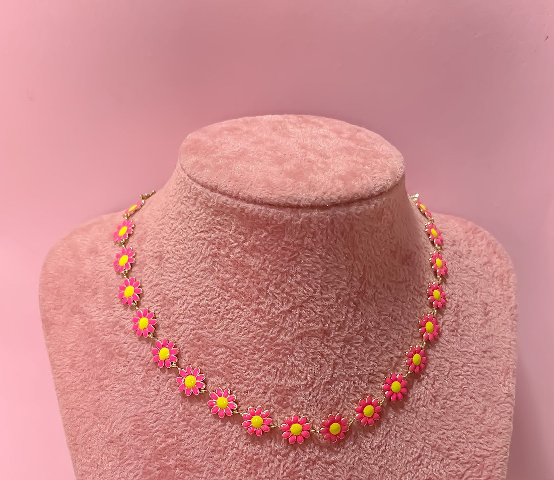 CHOKER MARGARITAS FUCSIA