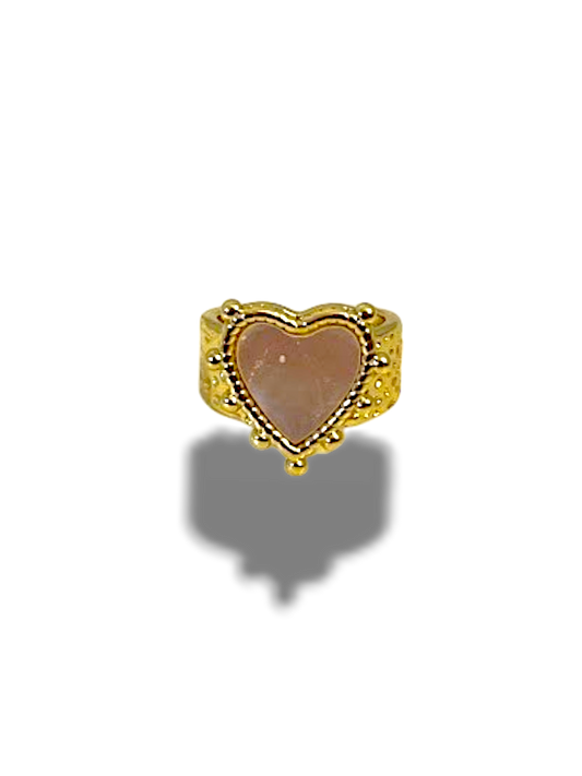 ANILLO CORAZON MADRE PERLA