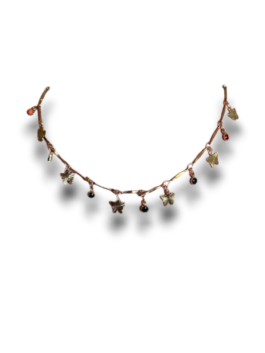 CHOKER MARIPOSAS COLGANTES