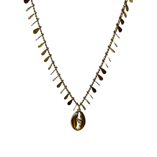 CHOKER GOTAS Y CONCHA