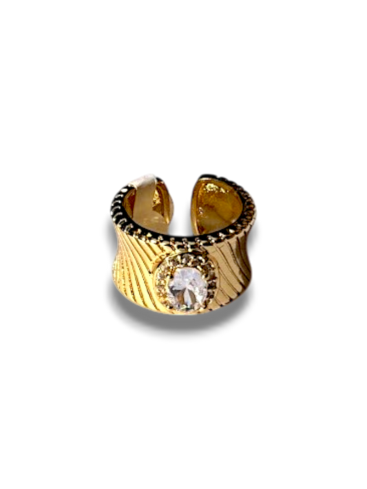ANILLO CHUNKY ZIRCONIA