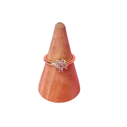 ANILLO FLOR ZIRCONIAS