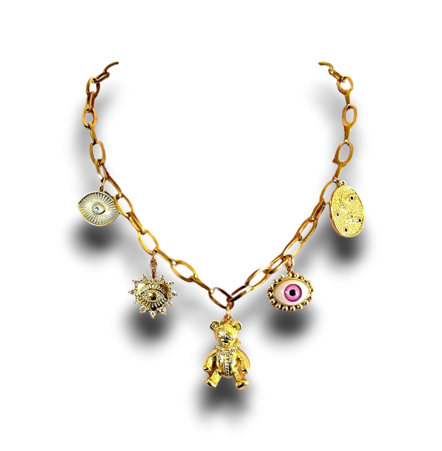 CHOKER OSO Y OJOS COLGANTES