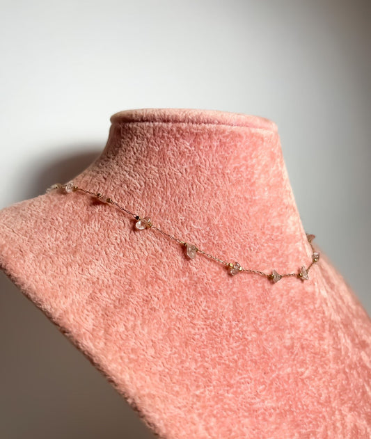 CHOKER PIEDRAS ROSAS