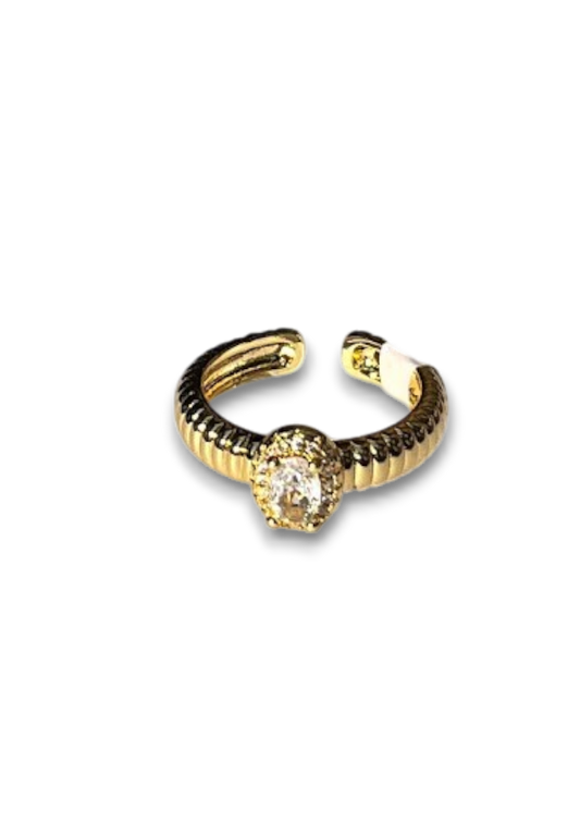 ANILLO ZIRCONIA OVALADA