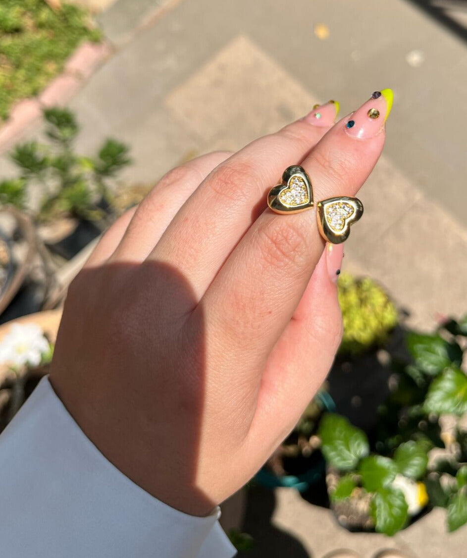 ANILLO CORAZON MARIPOSA