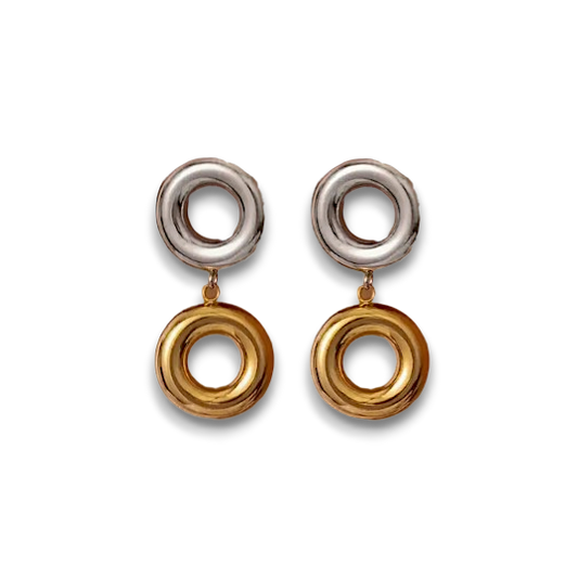 ARETES HOP BICOLOR